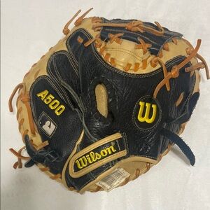 Wilson A500 Black and Tan Baseball Glove